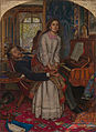 良心觉醒，由威廉·霍尔曼·亨特绘于1853年。作品描绘了一个突然看到自己的错误的堕落女子。