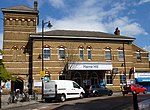 The facade of Herne Hill station in April 2012