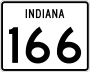 State Road 166 marker