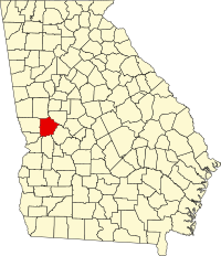 乔治亚州塔尔博特县地图