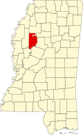 利福勒县在密西西比州的位置
