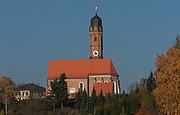 Gothic and Baroque brick church in the joined village of Pürkwang