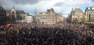 Anti-war demonstrations in Amsterdam on 15 October