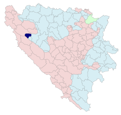 Location of Petrovac within Republika Srpska