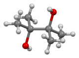 Ball-and-stick model of pinacol
