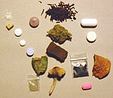 An assortment of psychoactive drugs