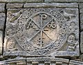 Chi-Rho symbol in relief (12th century), Santa Maria de Cóll church