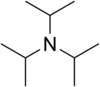 Skeletal formula of triisopropylamine