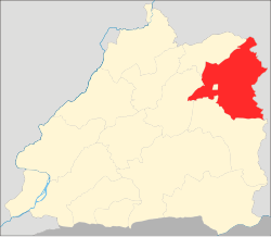 原城郊乡在潞西县的位置（1988年）