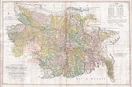 Map of Bengal and Bihar, dated 1776