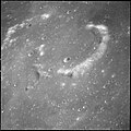 Oblique view of Maskelyne F from Apollo 10