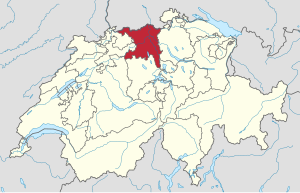阿尔高州 Aargau地图