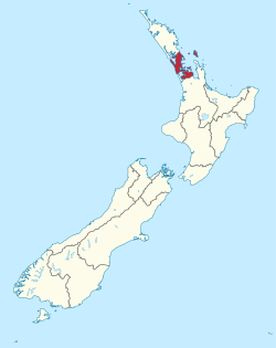 大区在新西兰的位置