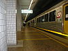 The station platform at Brisbane Central