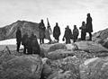 Douglas Mawson with members of BANZARE c.1930 claiming Mac Robertson Land for the Crown