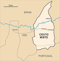 Map of the Couto Misto