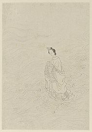 Zhinü crossing the River of Heaven, as painted by Gai Qi, 1799