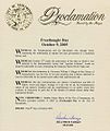 Freethought Day Proclamation
