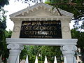 Name board of St.George's cathedral, Chennai