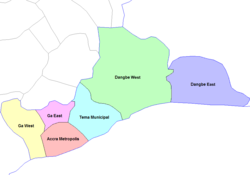 Districts of Greater Accra Region