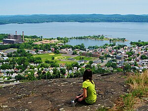 Village of Haverstraw from atop High Tor Mountain