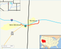 Interstate 80 Business (West Wendover, Nevada–Wendover, Utah) map