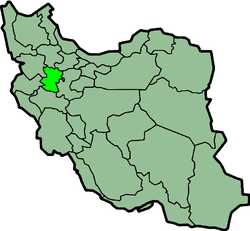 伊朗哈马丹省行政区地图