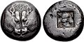 Coin of Lesbos, Ionia, c. 510–80 BC.