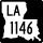 Louisiana Highway 1146 marker