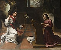 盧多維科·卡拉齊（英語：Ludovico Carracci）的《聖母領報》（Annunciazione），178 × 218cm，約作於1585年，二戰後始藏，來自波加雷的聖喬治教堂（英語：San Giorgio in Poggiale, Bologna）的藏品。[28]