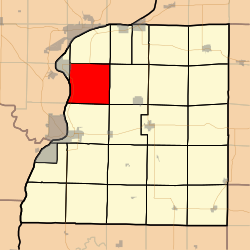 Location in Hancock County