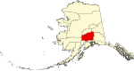 State map highlighting Matanuska-Susitna Borough