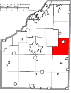 Location of Freedom Township in Wood County