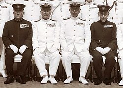 Matudair,Shimada,Koga,Hyakutake deck on the battleship Musashi