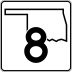 State Highway 8 marker