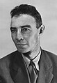 Image 76J. Robert Oppenheimer, principal leader of the Manhattan Project, often referred to as the "father of the atomic bomb". (from Nuclear weapon)