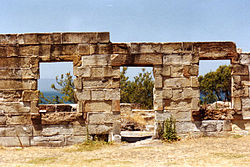 View of ruins in the Coal Mines area