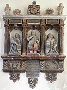 Sir William Strode's mural monument in St Mary's Church, Plympton