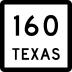 State Highway 160 marker