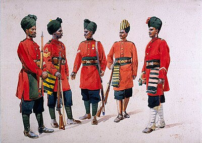 Infantry of the Nizam's Contingent, 1910