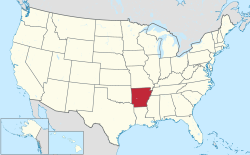 阿肯色州在美国的位置