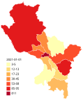 Confirmed deaths by province of Cuzco