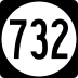 State Route 732 marker