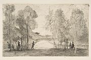 Félix Bracquemond, La Lac du Bois de Boulogne, 1858