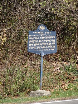 Garard's Fort historical marker