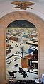 Interior detail: "Suburban Post in Winter", 1938 mural by William Gropper