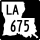 Louisiana Highway 675 marker
