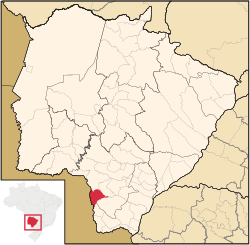 Location in Mato Grosso do Sul state