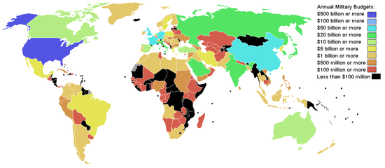 Military expenditure by country