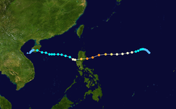 台风尼格的路径图